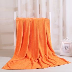 Large Cotton Absorbent Quick Drying Lint Resistant Towel (Option: Orange red extra thick-60x90cm)