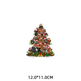 Cute Cartoon Christmas Costume Pattern Heat Transfer Stickers (Option: ZT2769-Olive Green-12CM)