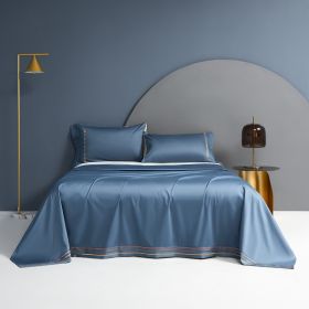 Cotton Single Bed Sheet Pillowcase Three Piece Set (Option: Color2-245x270)