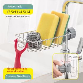 Racks Hanging On A Faucet Stainless Steel Kitchen Storage Rack (Option: Ordinary Style)