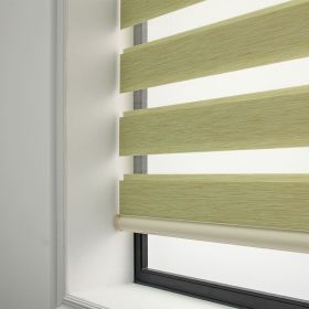 Soft Gauze Curtain Semi-Shading Rolling Curtain Roll-Up Curtain Electric Zebra Curtain (Option: Lemon green-One square meter)
