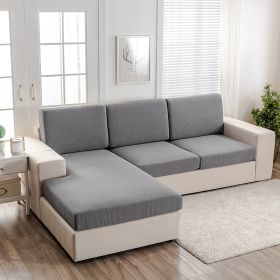Waterproof Stretch Sofa Cover Full Package (Option: Light Gray-Double)