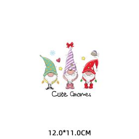 Cute Cartoon Christmas Costume Pattern Heat Transfer Stickers (Option: ZT2772-Crystal Yellow-12CM)