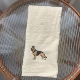 Dog Embroidery Water Absorbing Wash Towel (Option: 15 Style-62x40cm)