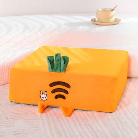 Bedroom And Household Office Thickened Cushion (Option: Square Carrot-See Color)