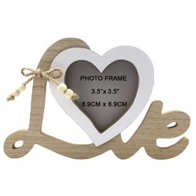 Wooden Wedding English Letters Love Photo Frame Crafts Ornaments (Option: JM01887-Photo Frame)