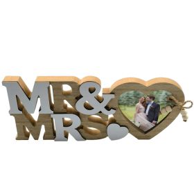 Wooden Wedding English Letters Love Photo Frame Crafts Ornaments (Option: JM00916-Photo Frame)