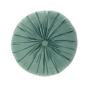 Nordic Handmade Round Pumpkin Pillow Solid Color (Option: Morandi Light Green-40x40x13cm)