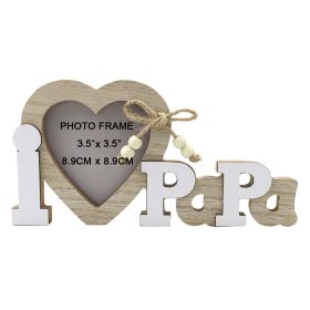 Wooden Wedding English Letters Love Photo Frame Crafts Ornaments (Option: JM01926-Photo Frame)
