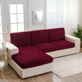 Waterproof Stretch Sofa Cover Full Package (Option: Wine Red-Single)