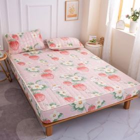 Cotton Covered Anti Slip Cartoon Bedspread (Option: Strawberry-200x220cm)