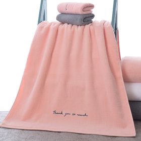 Home Couples Bathing Large Towel (Option: Pink-150x70)