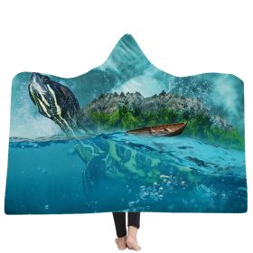 New Ocean Turtle Series Hooded Blanket Cape (Option: 5style-130x150cm)