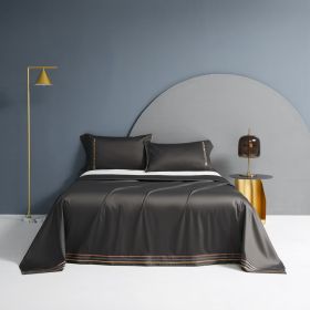 Cotton Single Bed Sheet Pillowcase Three Piece Set (Option: Color3-245x270)