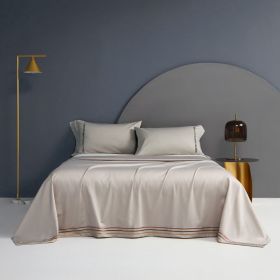 Cotton Single Bed Sheet Pillowcase Three Piece Set (Option: Color7-245x270)