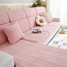 Four Seasons Universal Non-slip All-inclusive Stretch Sofa Cover (Option: Pink-XL Code)