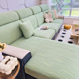 Four Seasons Universal Non-slip All-inclusive Stretch Sofa Cover (Option: Grass Green-Backrest M Code)
