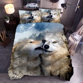 New Pure Cotton Quilt Four-piece Printing Style (Option: Wolf Quilt Cover 2-200x200)