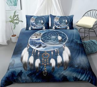 New Pure Cotton Quilt Four-piece Printing Style (Option: Wolf Quilt Cover 1-203x228)