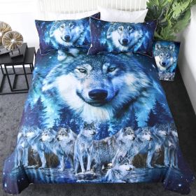 New Pure Cotton Quilt Four-piece Printing Style (Option: Wolf Quilt Cover 3-203x228)