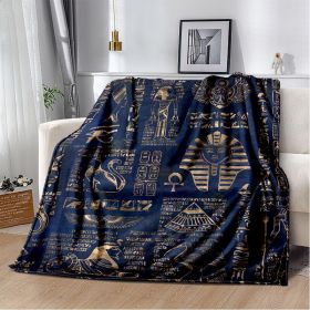 Ancient Egypt Mysterious Symbol 3D Digital Printing Flannel Nap Blanket Wholesale (Option: 1th-100*150cm)