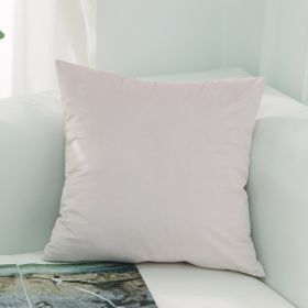 Dutch Suede Pillow Cushion Sofa Cushion Office Lumbar Bed Head Backrest Velvet Pillow Cover (Option: 26 Meatpowder-30x50cm Without Core)